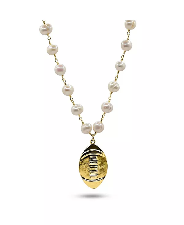 Ожерелье из пресноводного жемчуга с позолоченным футбольным шармом Bowood Lane, gold
Ожерелье из пресноводного жемчуга с позолоченным футбольным шармом Bowood Lane, gold