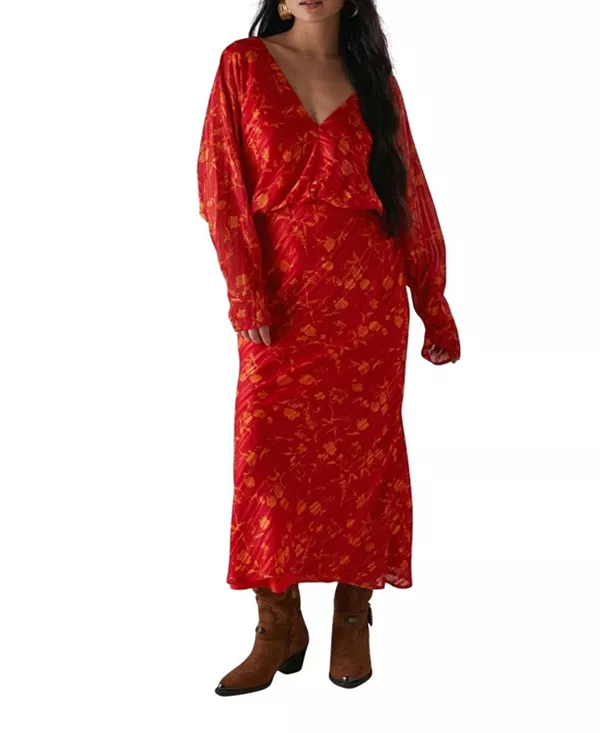 Укороченное миди-платье с полосатым вырезом и теневым эффектом Warehouse, красный
Укороченное миди-платье с полосатым вырезом и теневым эффектом Warehouse, красный