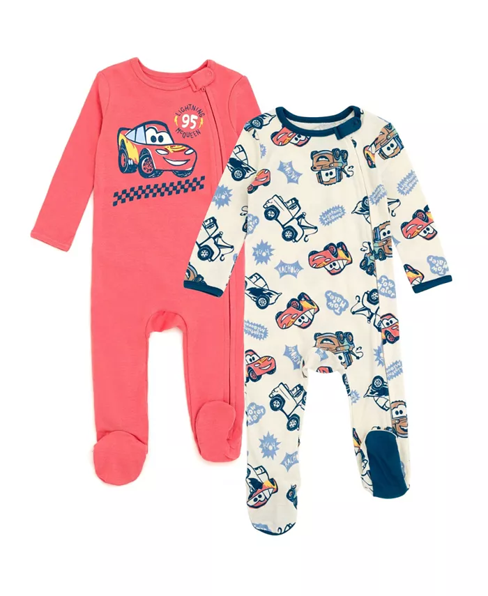 Disney Винни Пух Король Лев Корпорация монстров Pixar История игрушек Детский комплект из 2 комбинезонов Sleep N' Play для новорожденных и малышей Cars, мультиколор