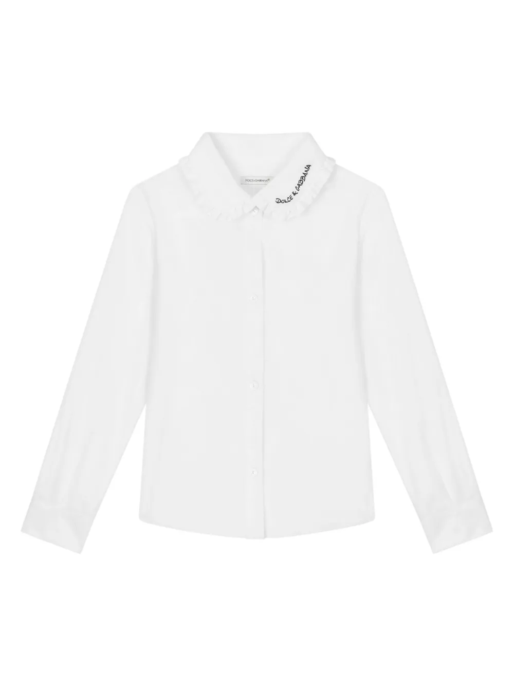 Рубашка с длинными рукавами и вышитым логотипом Dolce & Gabbana Kids, белый
Рубашка с длинными рукавами и вышитым логотипом Dolce & Gabbana Kids, белый