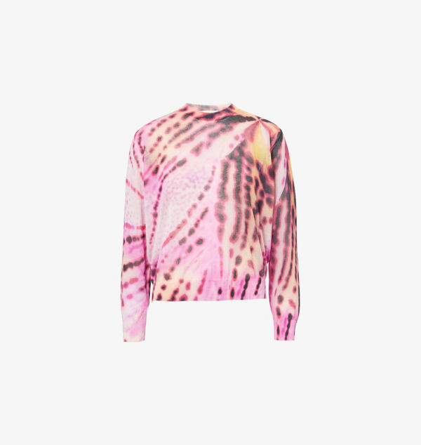 Джемпер из хлопковой смеси с круглым вырезом и абстрактным принтом Dries Van Noten, розовый
Джемпер из хлопковой смеси с круглым вырезом и абстрактным принтом Dries Van Noten, розовый
