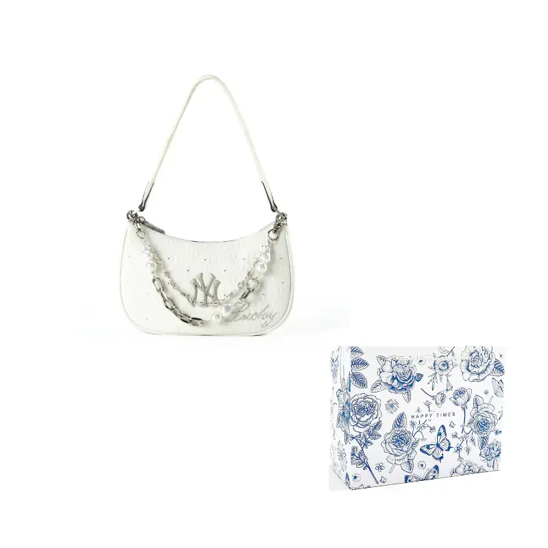 MLB Портативная женская сумка через плечо кремово-белая, Lucky Chain
MLB Портативная женская сумка через плечо кремово-белая, Lucky Chain