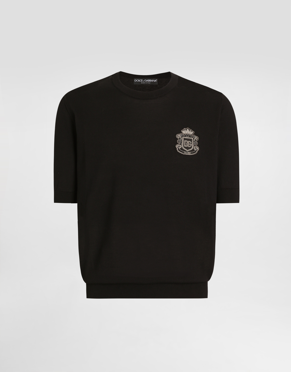 Хлопковый пуловер DOLCE & GABBANA, черный
Хлопковый пуловер DOLCE & GABBANA, черный