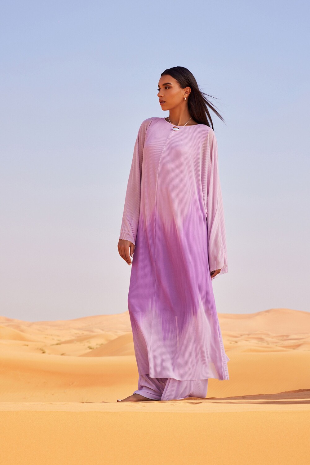 Плиссированные брюки широкого кроя Next, фиолетовый
Плиссированные брюки широкого кроя Next, фиолетовый