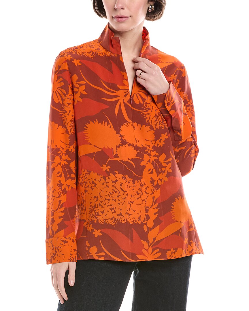 Акрис Шелковая блузка Akris, оранжевый
Акрис Шелковая блузка Akris, оранжевый