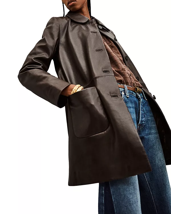 Кожаное пальто Мэди Ba&Sh, коричневый
Кожаное пальто Мэди Ba&Sh, коричневый