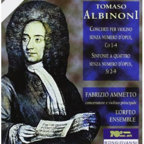 CD диск Albinoni / Ammetto / L'Orfeo Ensemble: Concerti for Violin / Sinfonia a Quattro
CD диск Albinoni / Ammetto / L'Orfeo Ensemble: Concerti for Violin / Sinfonia a Quattro