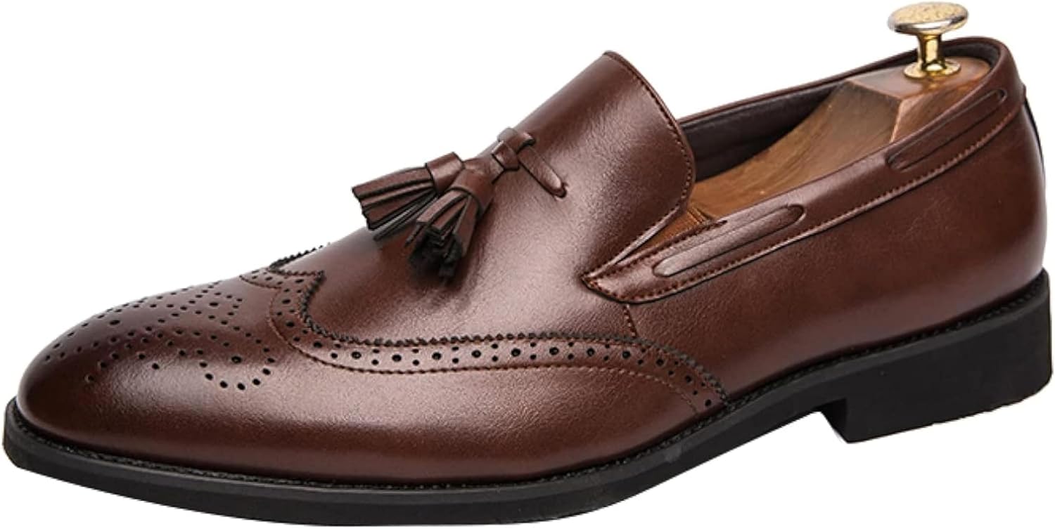 Мужские классические туфли OXCOWNIU, мужские туфли-лодочки из искусственной кожи, лоферы с кисточками, удобные туфли без шнурков для вечеринок и торжественных мероприятий, коричневый
Мужские классические туфли OXCOWNIU, мужские туфли-лодочки из искусственной кожи, лоферы с кисточками, удобные туфли без шнурков для вечеринок и торжественных мероприятий, коричневый