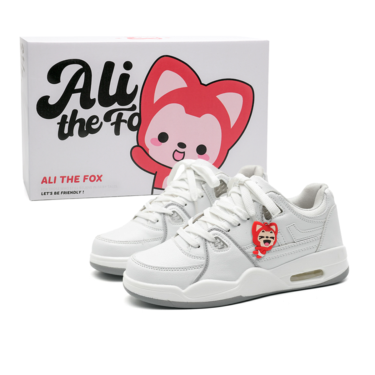 ALI THE FOX Антискользящие износостойкие низкие скейтерские кроссовки унисекс белый черный - белый серый (с Ahri), цвет White Gray (with Ahri)
ALI THE FOX Антискользящие износостойкие низкие скейтерские кроссовки унисекс белый черный - белый серый (с Ahri), цвет White Gray (with Ahri)