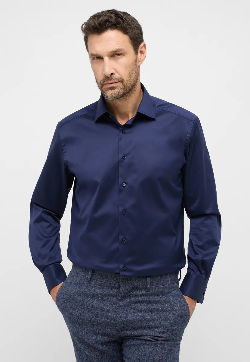 Рубашка Eterna с длинными рукавами "COMFORT FIT", синий 
Рубашка Eterna с длинными рукавами "COMFORT FIT", синий