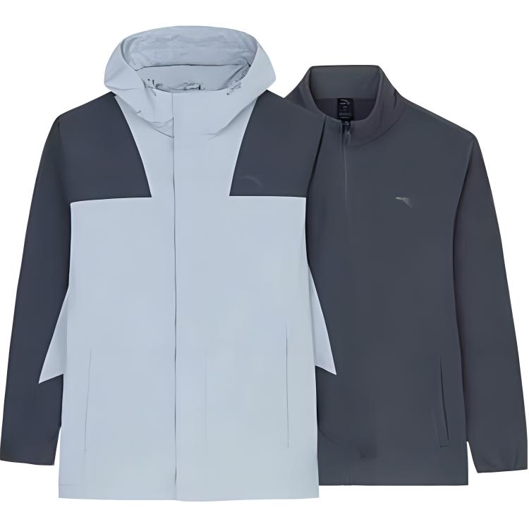 ANTA Разнообразная тренировочная ветровка с водоотталкивающим покрытием, Castle Gray/Lime Stone 
ANTA Разнообразная тренировочная ветровка с водоотталкивающим покрытием, Castle Gray/Lime Stone