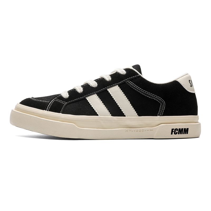 FCMM Мужские низкие кеды из холста черные, цвет Black 
FCMM Мужские низкие кеды из холста черные, цвет Black