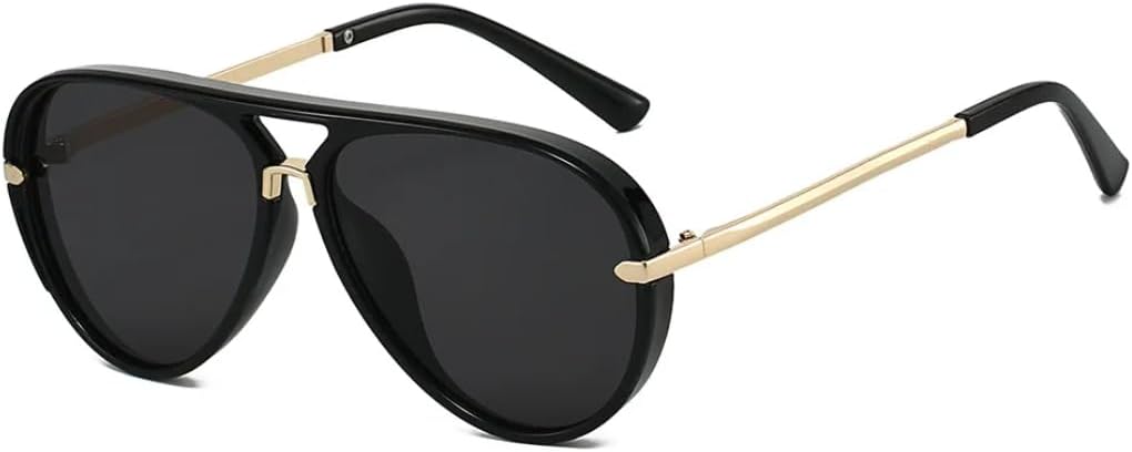 Модные солнцезащитные очки с двойной перемычкой для женщин, большие солнцезащитные очки в стиле ретро, градиентные, с защитой от УФ-излучения UV400, для мужчин в стиле панк TVTBBVV, Black Black
Модные солнцезащитные очки с двойной перемычкой для женщин, большие солнцезащитные очки в стиле ретро, градиентные, с защитой от УФ-излучения UV400, для мужчин в стиле панк TVTBBVV, Black Black