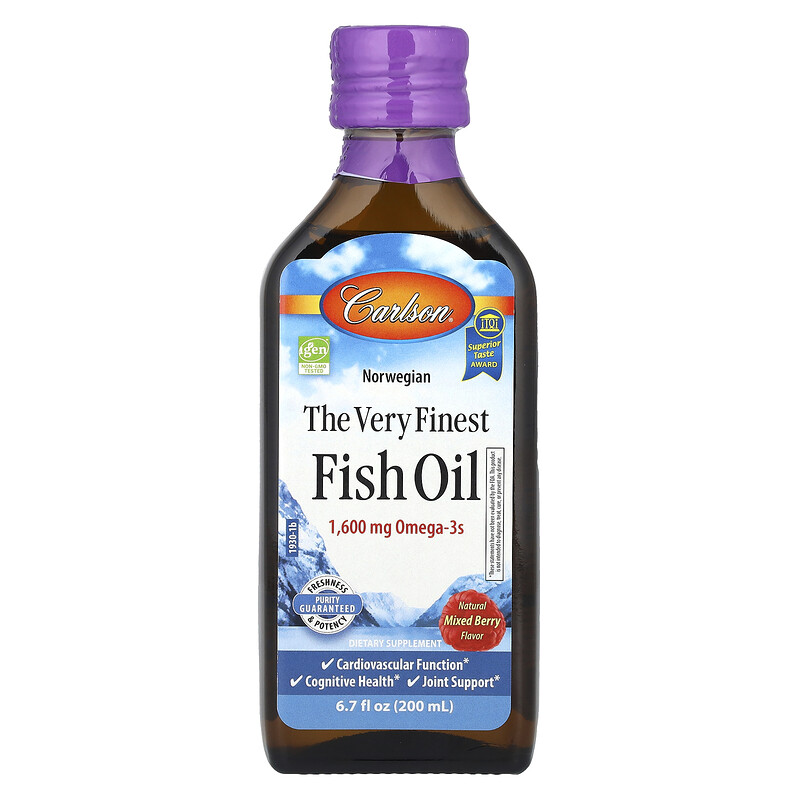 Carlson, Norwegian, The Very Finest Fish Oil, Natural Mixed Berry, 6.7 fl oz (200 ml)
Carlson, Norwegian, The Very Finest Fish Oil, Natural Mixed Berry, 6.7 fl oz (200 ml)