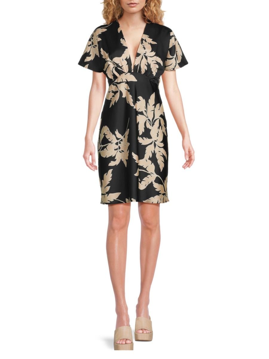 Мини-платье с цветочным принтом и клешем Renee C., цвет Black Taupe
Мини-платье с цветочным принтом и клешем Renee C., цвет Black Taupe