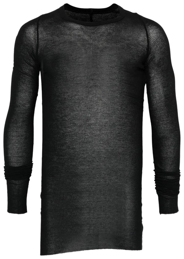 Футболка с длинными рукавами Rick Owens в рубчик, черная
Футболка с длинными рукавами Rick Owens в рубчик, черная