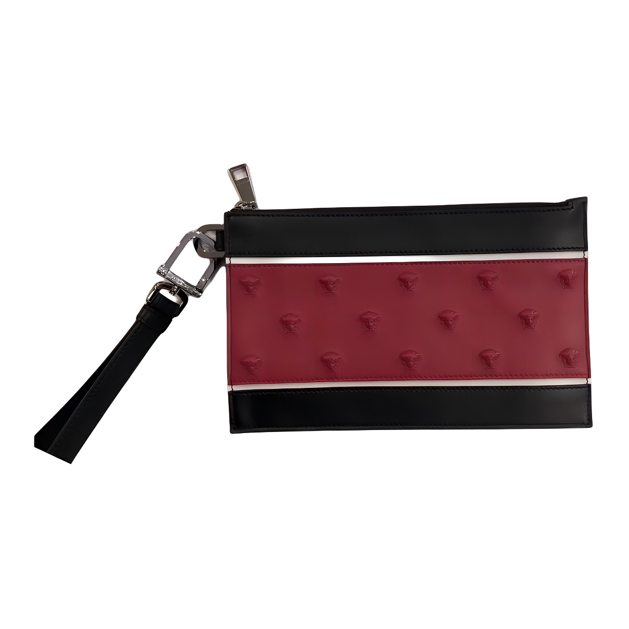 VERSACE Кожаный клатч мужской малого размера красный и черный
VERSACE Кожаный клатч мужской малого размера красный и черный