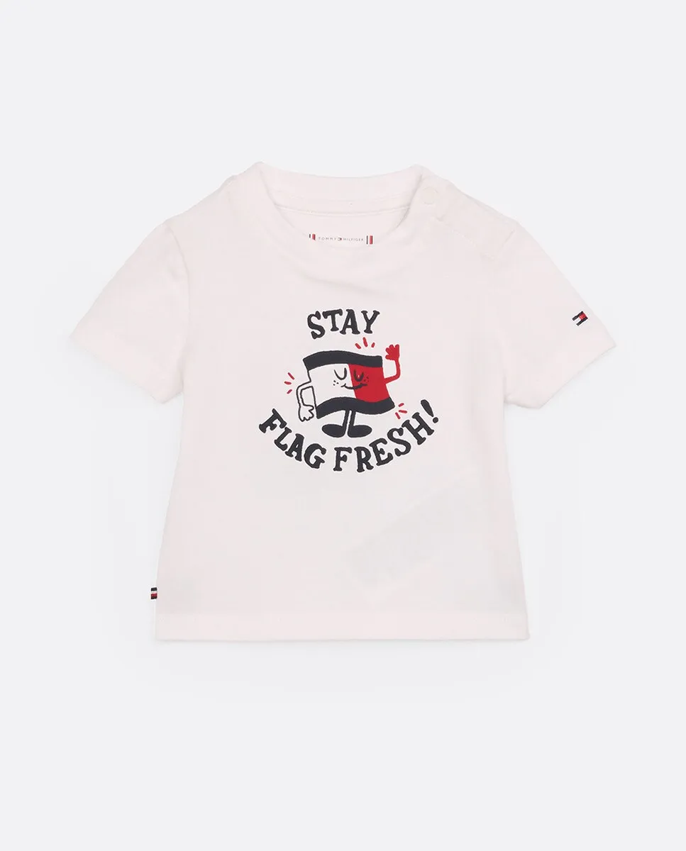 Однотонная футболка с короткими рукавами и вышитым логотипом спереди Tommy Hilfiger, белый
Однотонная футболка с короткими рукавами и вышитым логотипом спереди Tommy Hilfiger, белый