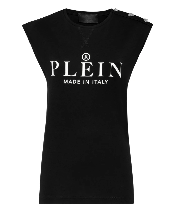 Футболка с круглым вырезом, культовый дизайн Philipp Plein, черный
Футболка с круглым вырезом, культовый дизайн Philipp Plein, черный