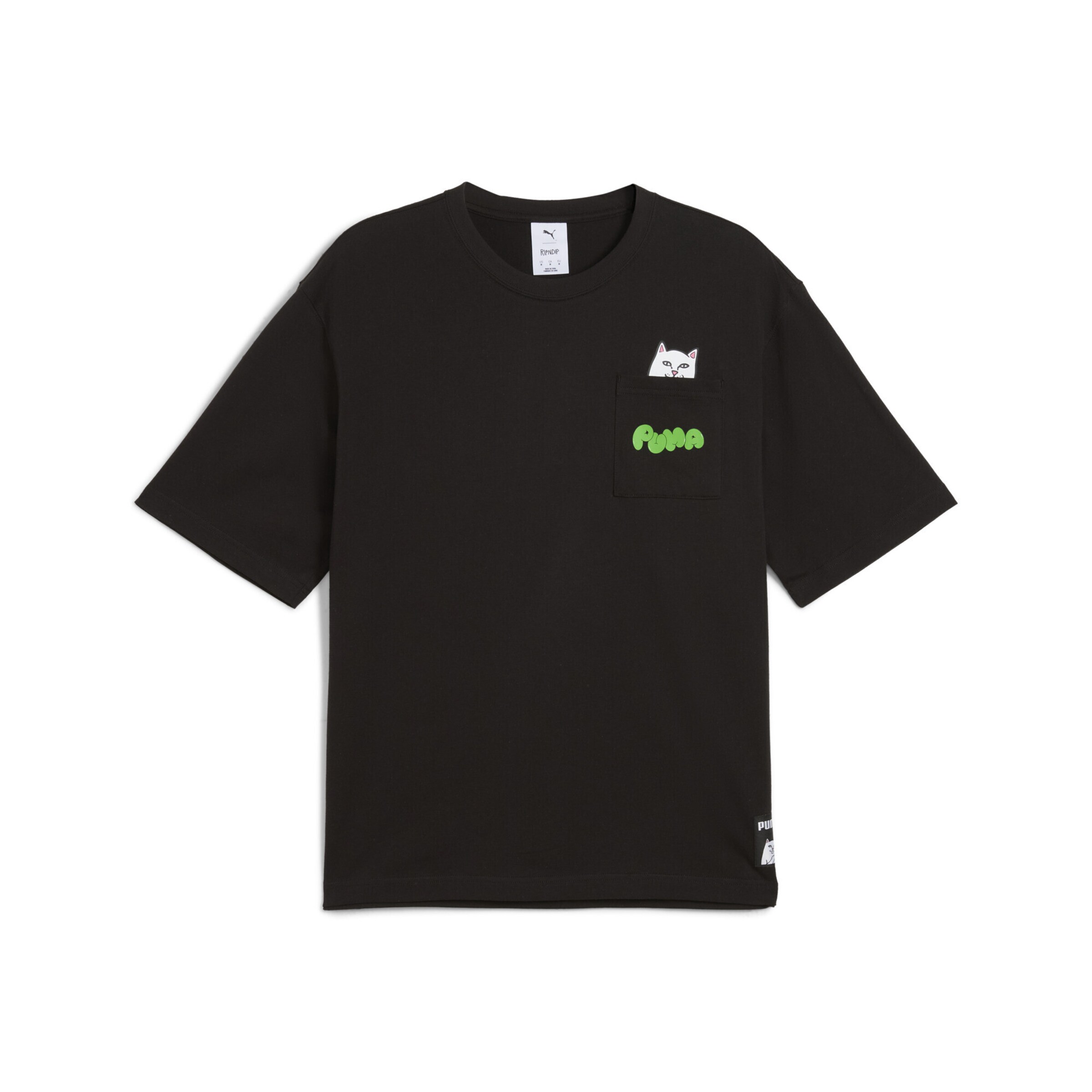 Футболка 'Puma x Ripndip' в черном цвете
Футболка 'Puma x Ripndip' в черном цвете