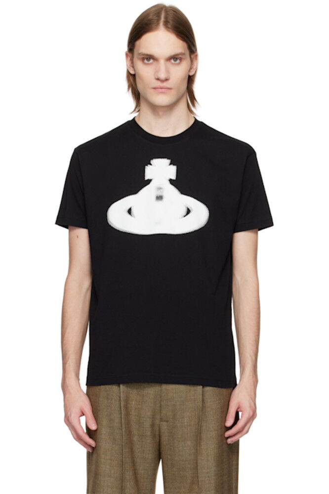 Черная футболка Halftone Orb Classic Vivienne Westwood 
Черная футболка Halftone Orb Classic Vivienne Westwood