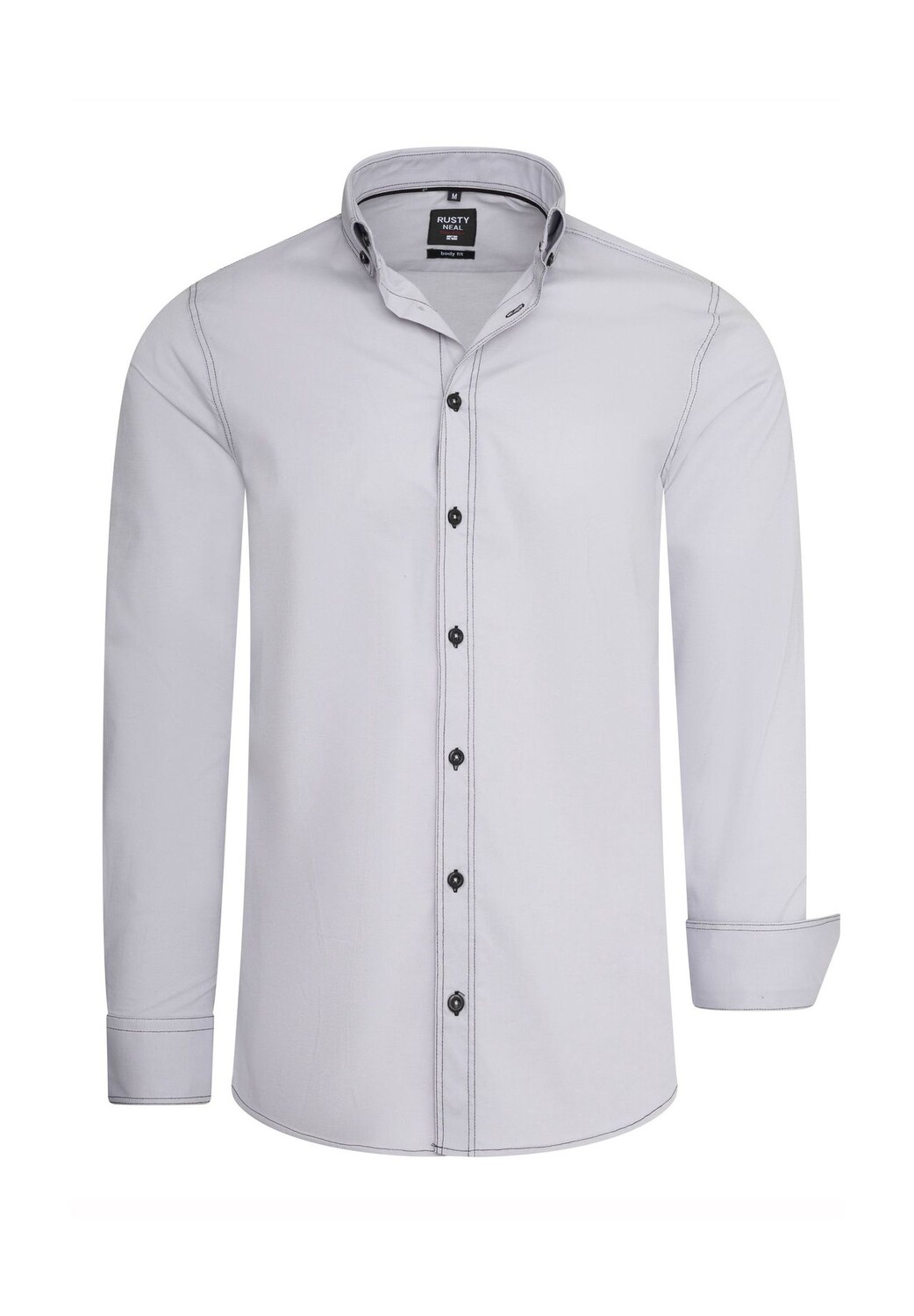 Рубашка с длинными рукавами и тонкой контрастной строчкой RUSTY NEAL, серый
Рубашка с длинными рукавами и тонкой контрастной строчкой RUSTY NEAL, серый