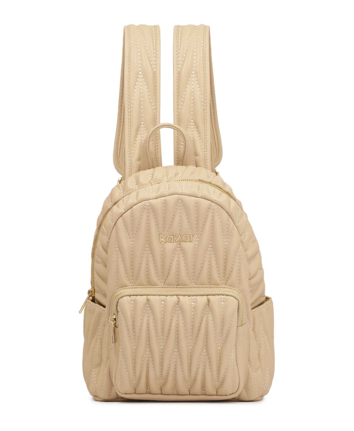 Утепленный рюкзак из зернистой кожи бежевого цвета Kazar, бежевый
Утепленный рюкзак из зернистой кожи бежевого цвета Kazar, бежевый