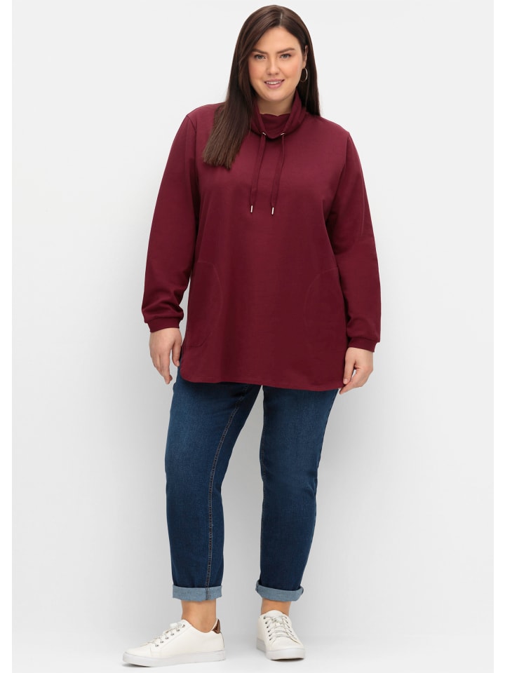 Толстовка sheego, темно-красный
Толстовка sheego, темно-красный