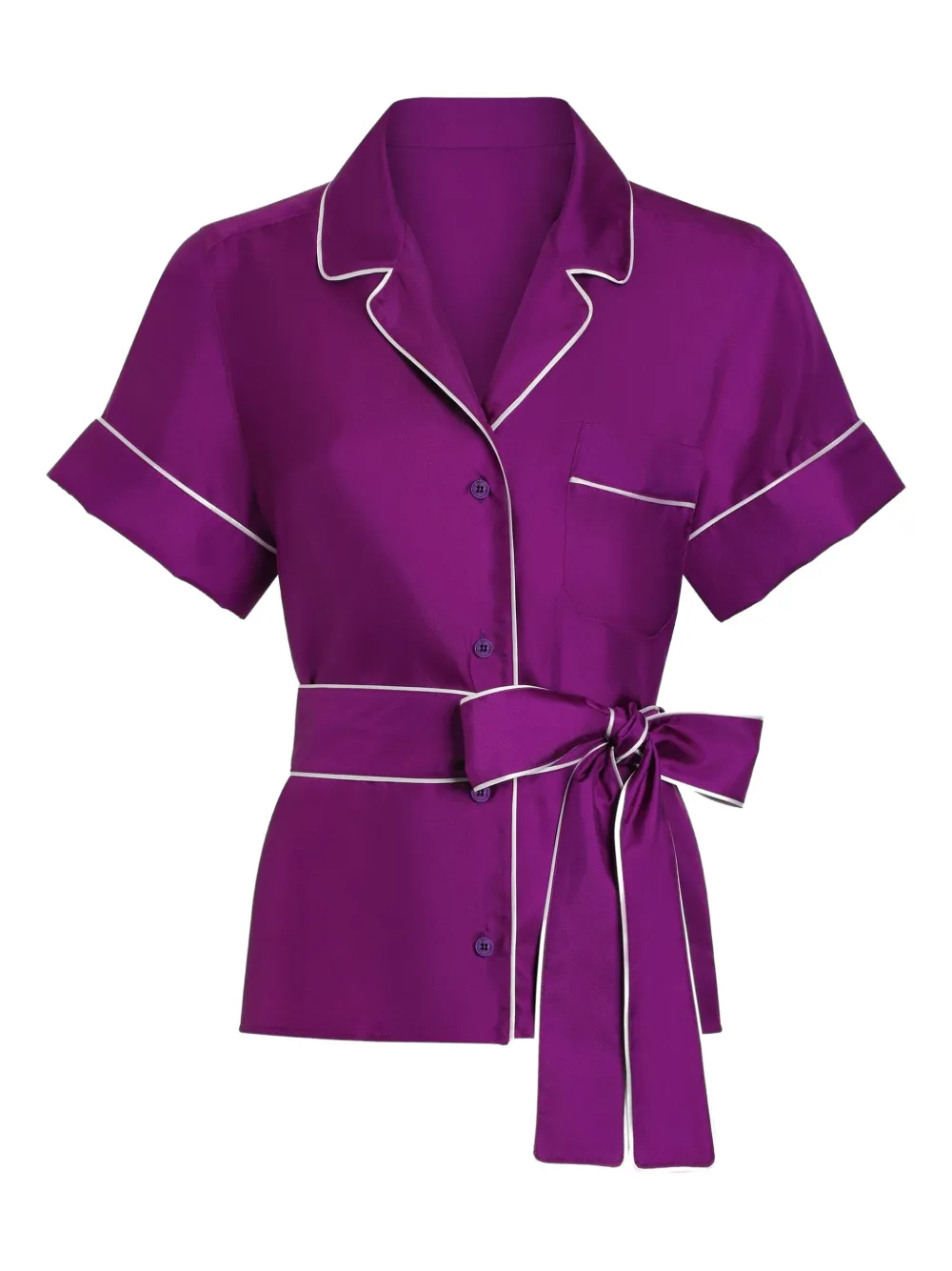 Шелковая рубашка DOLCE & GABBANA, фиолетовый 
Шелковая рубашка DOLCE & GABBANA, фиолетовый