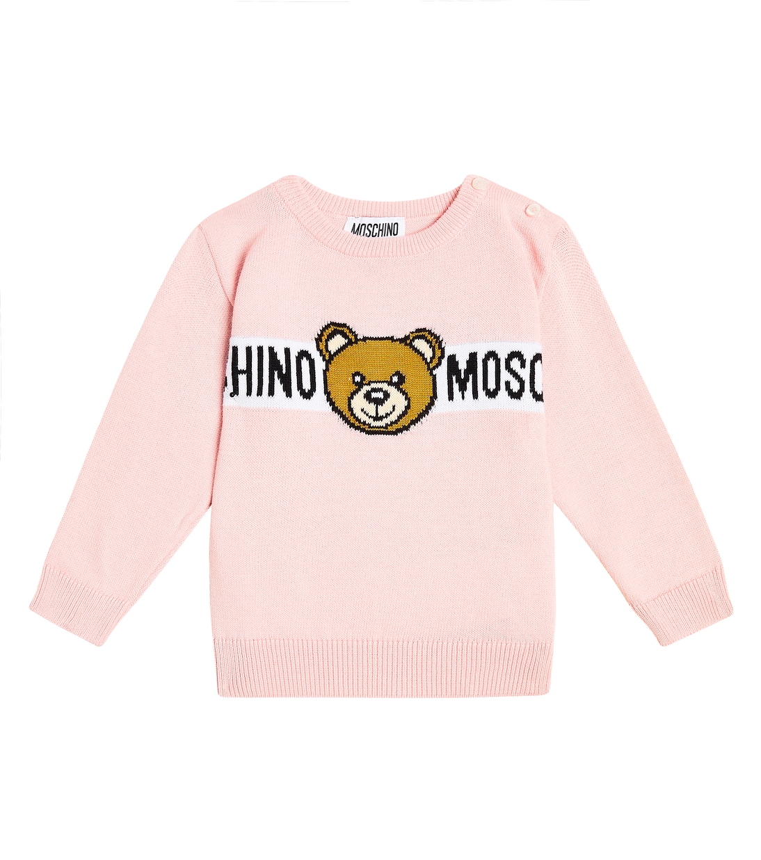 Толстовка из хлопкового джерси с плюшевым мишкой Moschino Kids, Sugar Rose 
Толстовка из хлопкового джерси с плюшевым мишкой Moschino Kids, Sugar Rose