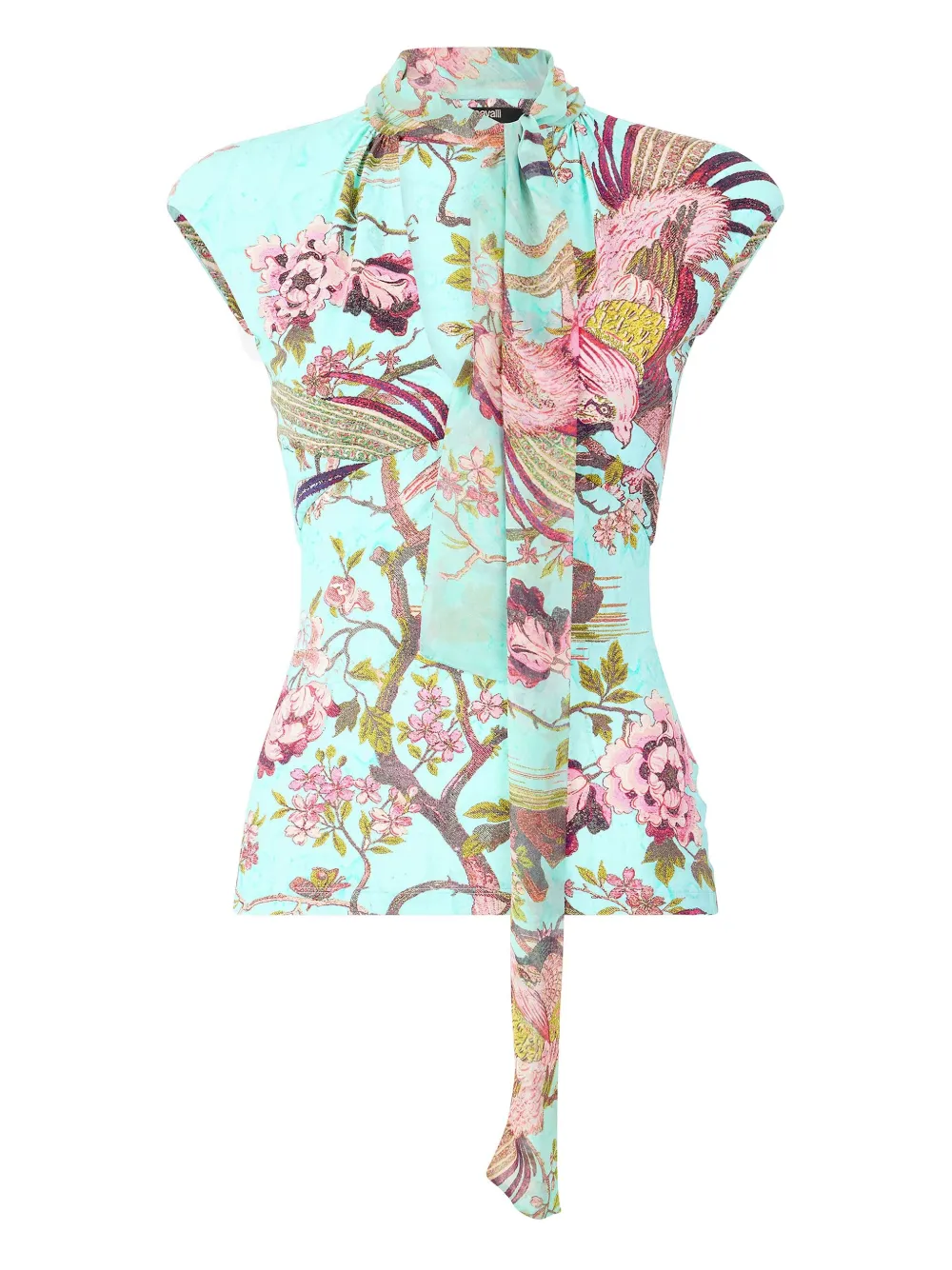 Топ с цветочным принтом Roberto Cavalli, синий
Топ с цветочным принтом Roberto Cavalli, синий