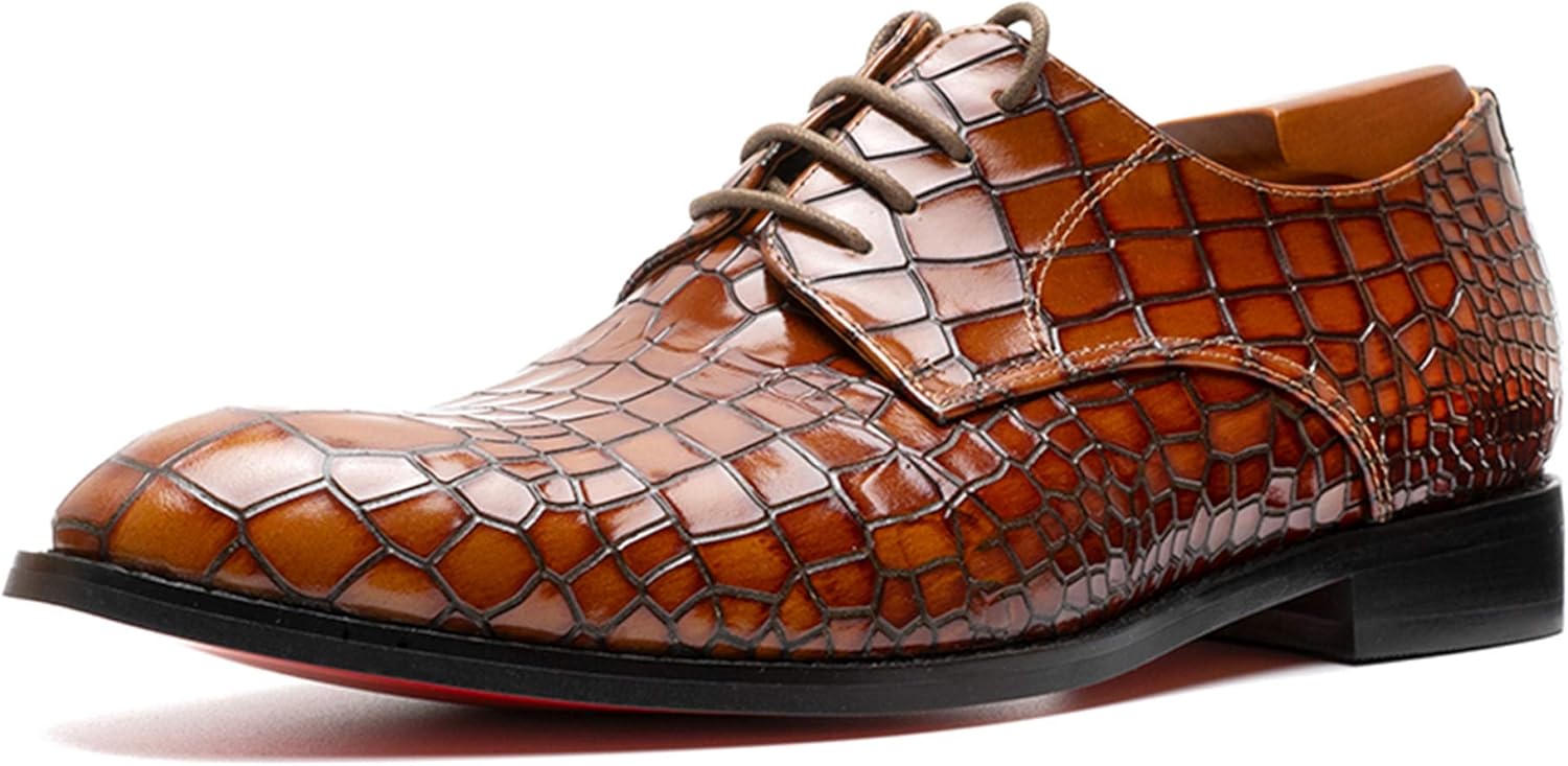Мужские оксфорды Ligustel из тисненой крокодиловой кожи с красной подошвой, ручная работа, на заказ, для формальной и повседневной носки, коричневый
Мужские оксфорды Ligustel из тисненой крокодиловой кожи с красной подошвой, ручная работа, на заказ, для формальной и повседневной носки, коричневый