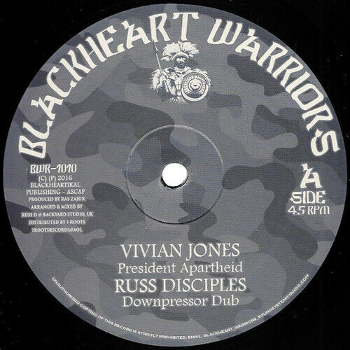 Виниловая пластинка Jones, Vivian / Prince Alla / Russ D: PRESIDENT APARTHEID / NO MORE
Виниловая пластинка Jones, Vivian / Prince Alla / Russ D: PRESIDENT APARTHEID / NO MORE