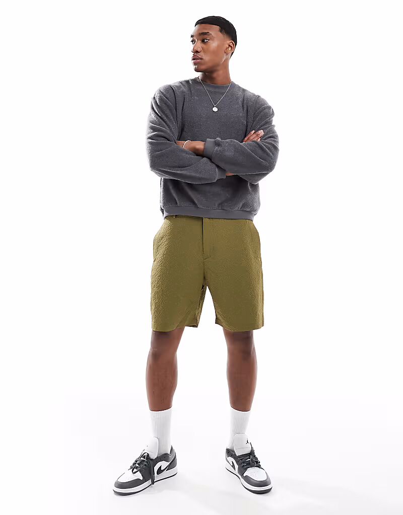 Шорты с короткими рукавами из сирсакера PS Paul Smith цвета хаки
Шорты с короткими рукавами из сирсакера PS Paul Smith цвета хаки