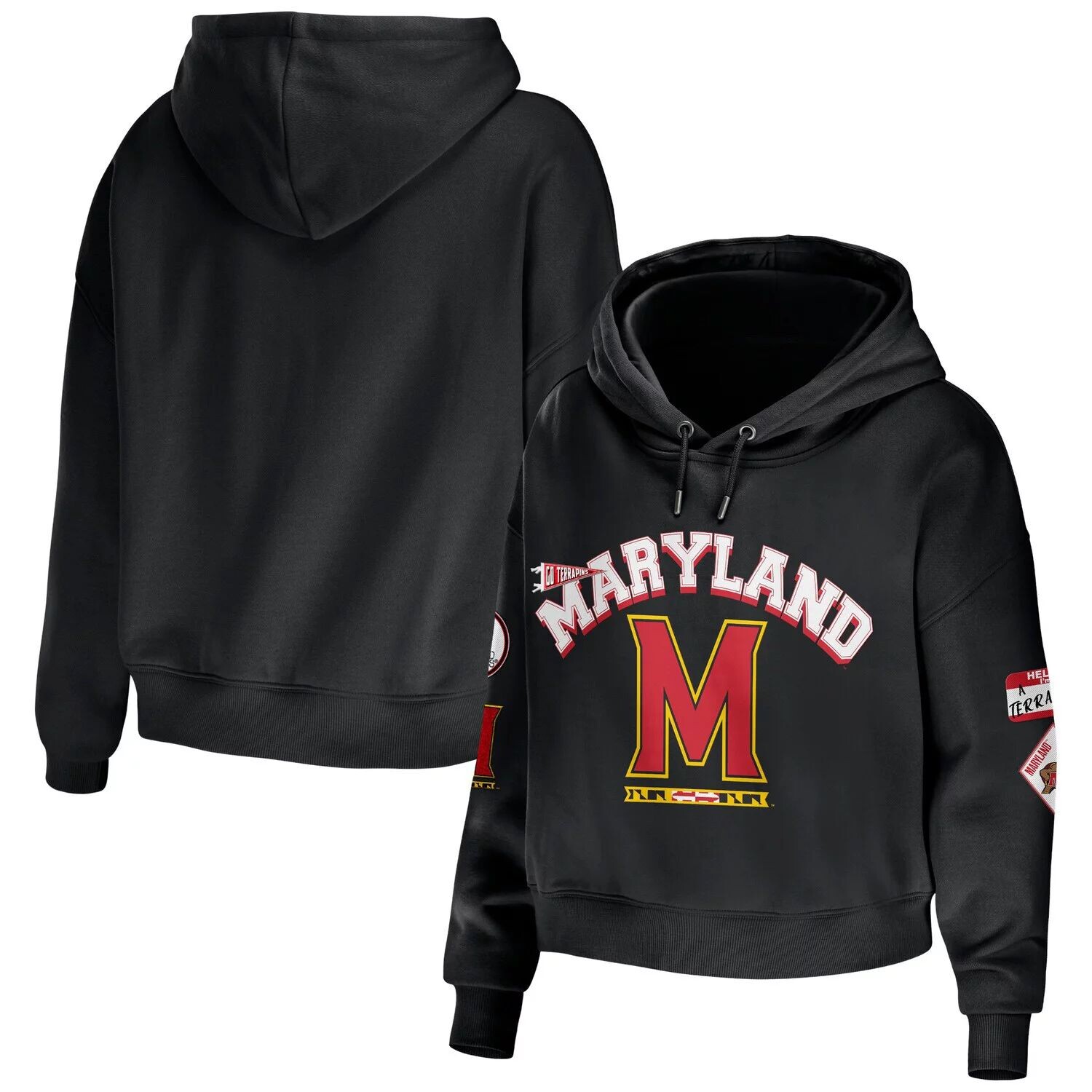 Женская одежда WEAR by Erin Andrews Черный укороченный пуловер с капюшоном Maryland Terrapins смешанной техники
Женская одежда WEAR by Erin Andrews Черный укороченный пуловер с капюшоном Maryland Terrapins смешанной техники