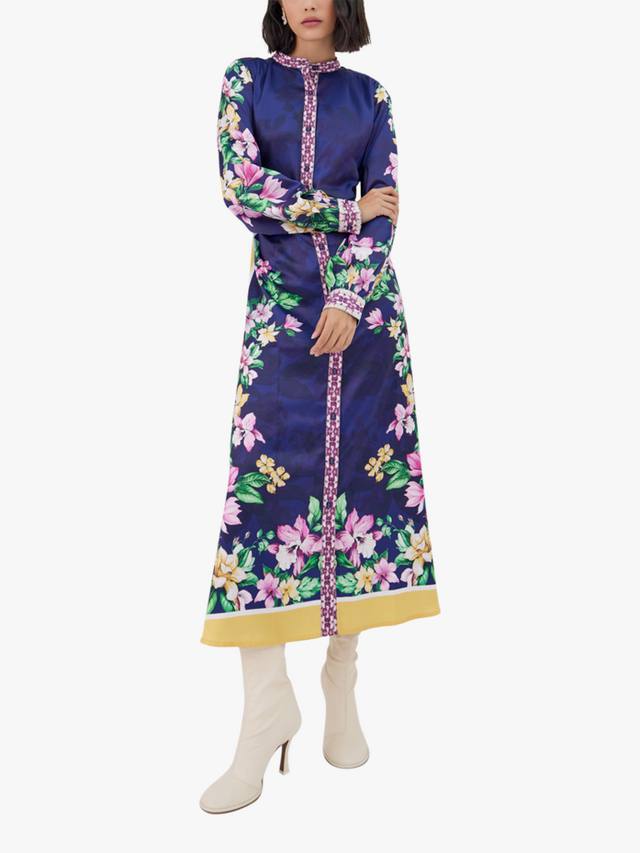 Платье киары в цветочек Raishma, темно-синий 
Платье киары в цветочек Raishma, темно-синий