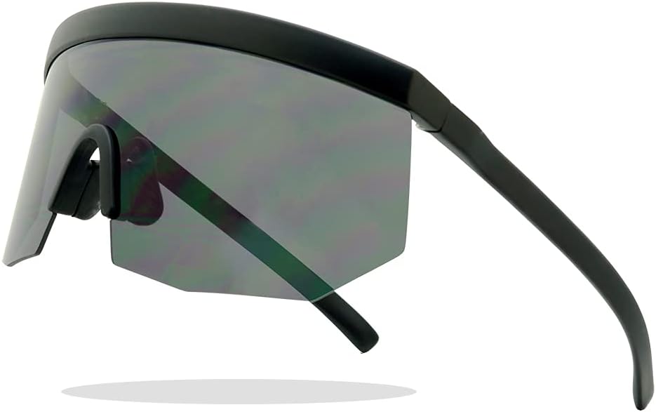 Солнцезащитные очки ShadyVEU в стиле ретро, увеличенного размера, спортивные, с цветными зеркальными линзами, для зимних видов спорта, в тонкой оправе, (Style #2) Rimless Matte Black
Солнцезащитные очки ShadyVEU в стиле ретро, увеличенного размера, спортивные, с цветными зеркальными линзами, для зимних видов спорта, в тонкой оправе, (Style #2) Rimless Matte Black