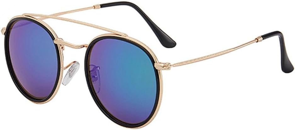 Ретро круглые металлические солнцезащитные очки для мужчин и женщин в стиле стимпанк, металлическая оправа, модные очки с защитой от УФ-излучения UV400 TYUVIVO, Gold Green
Ретро круглые металлические солнцезащитные очки для мужчин и женщин в стиле стимпанк, металлическая оправа, модные очки с защитой от УФ-излучения UV400 TYUVIVO, Gold Green