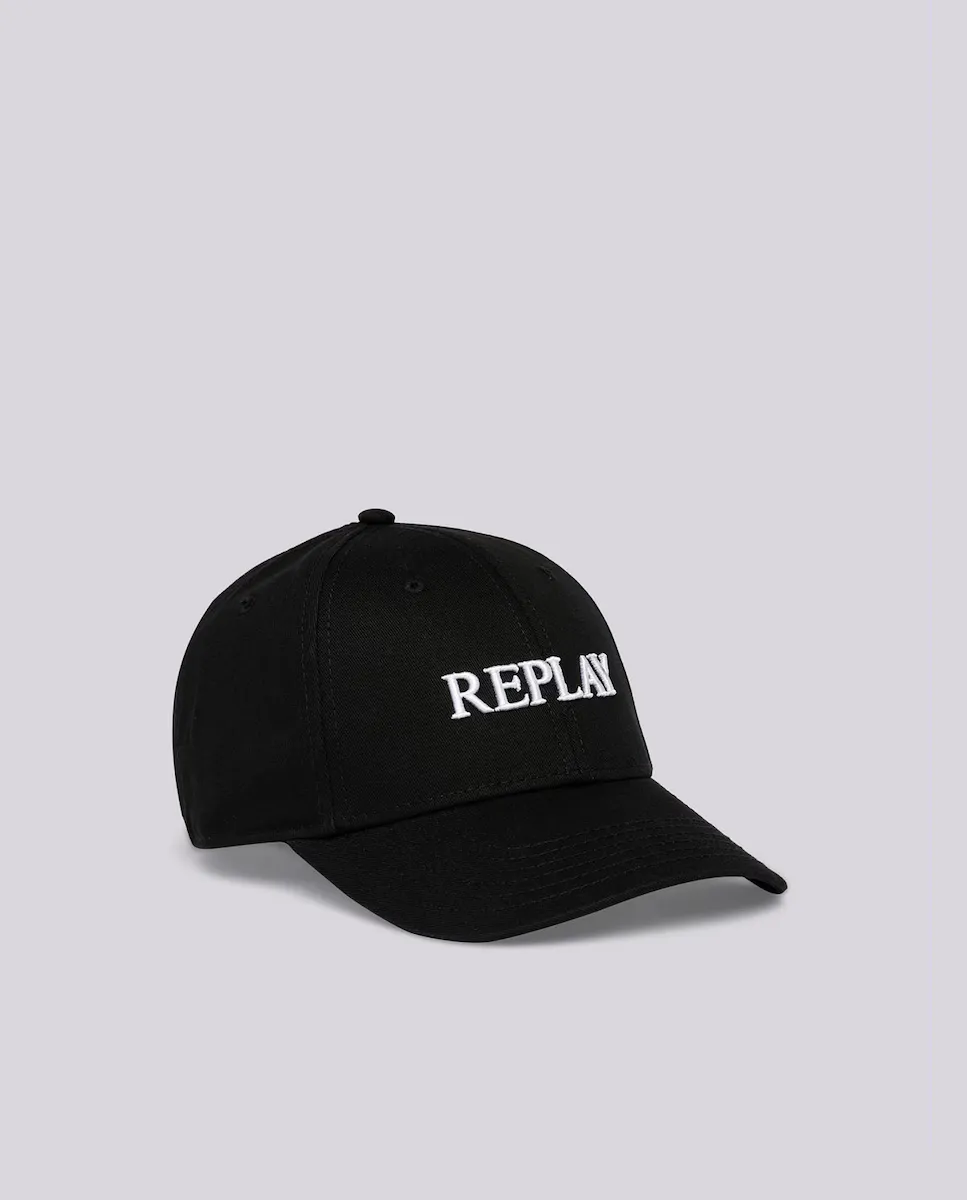 Регулируемая кепка унисекс с вышитым логотипом Replay, чёрный
Регулируемая кепка унисекс с вышитым логотипом Replay, чёрный