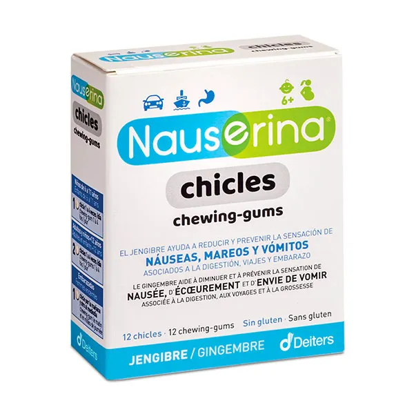 Тошнота, головокружение и рвота Chicles Nauserina, 12 UD
Тошнота, головокружение и рвота Chicles Nauserina, 12 UD