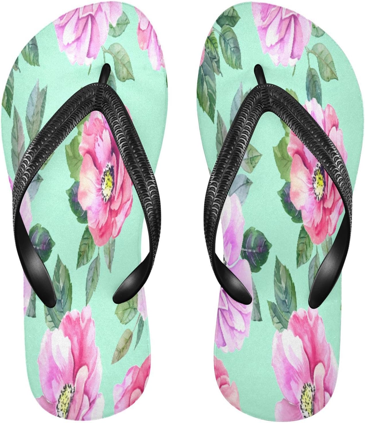 Вьетнамки с акварельной розой зеленого цвета, пляжные шлепанцы, резиновые нескользящие летние тапочки для мужчин и женщин Sinestour
Вьетнамки с акварельной розой зеленого цвета, пляжные шлепанцы, резиновые нескользящие летние тапочки для мужчин и женщин Sinestour