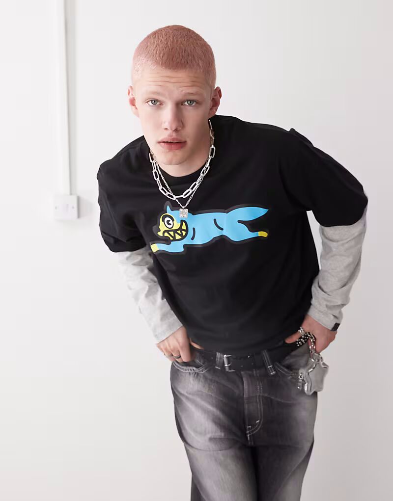 Футболка ICECREAM running dog многослойная, черная, многоцветная
Футболка ICECREAM running dog многослойная, черная, многоцветная