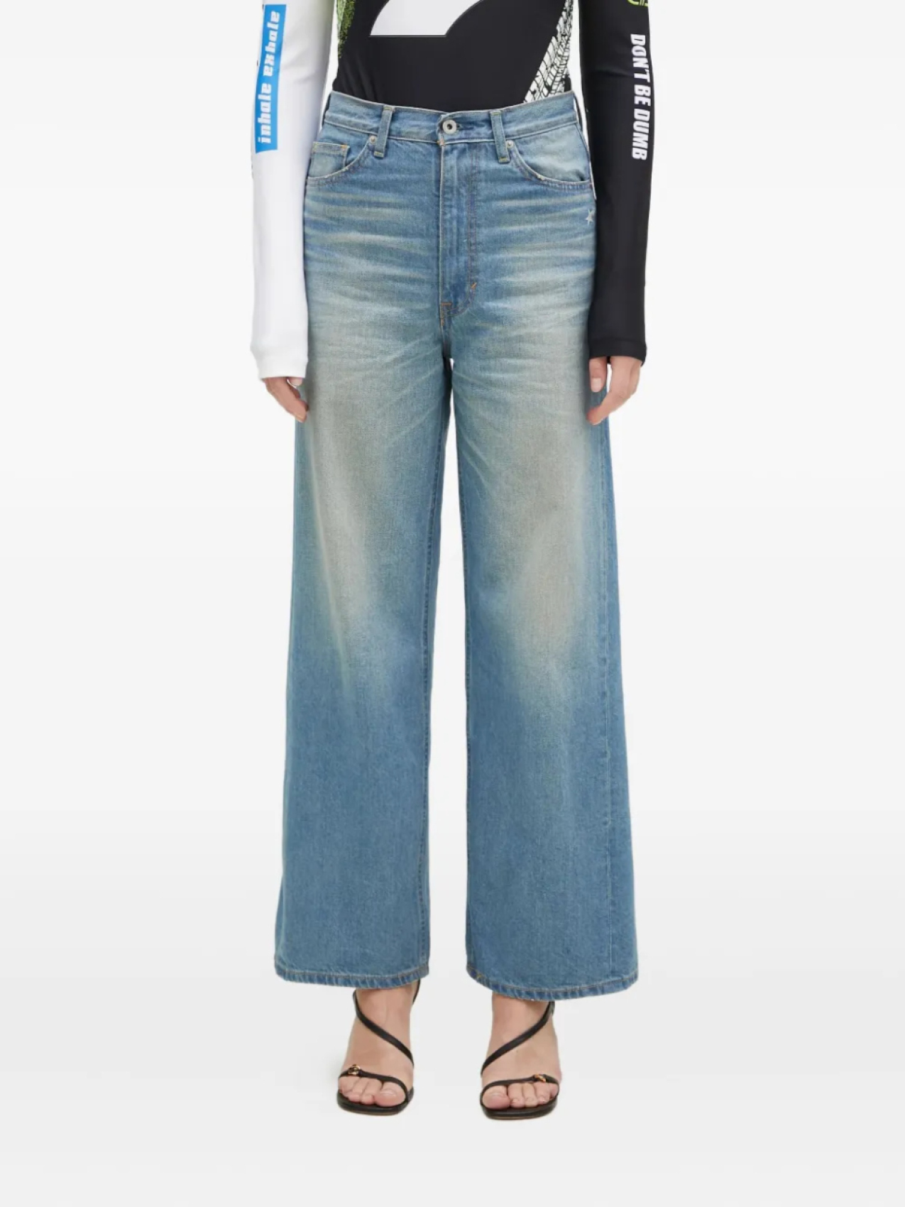 Джинсы BATHING APE с широкими штанинами A Bathing Ape, синий
Джинсы BATHING APE с широкими штанинами A Bathing Ape, синий