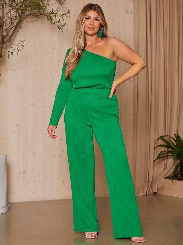 Топ с одним плечом плиссе Chi Chi London, Green
Топ с одним плечом плиссе Chi Chi London, Green