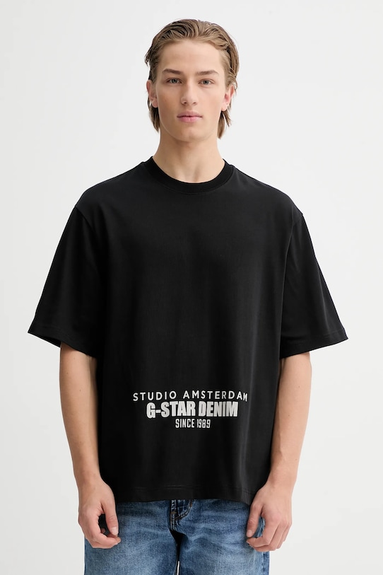 Хлопковая футболка G-Star, черный
Хлопковая футболка G-Star, черный