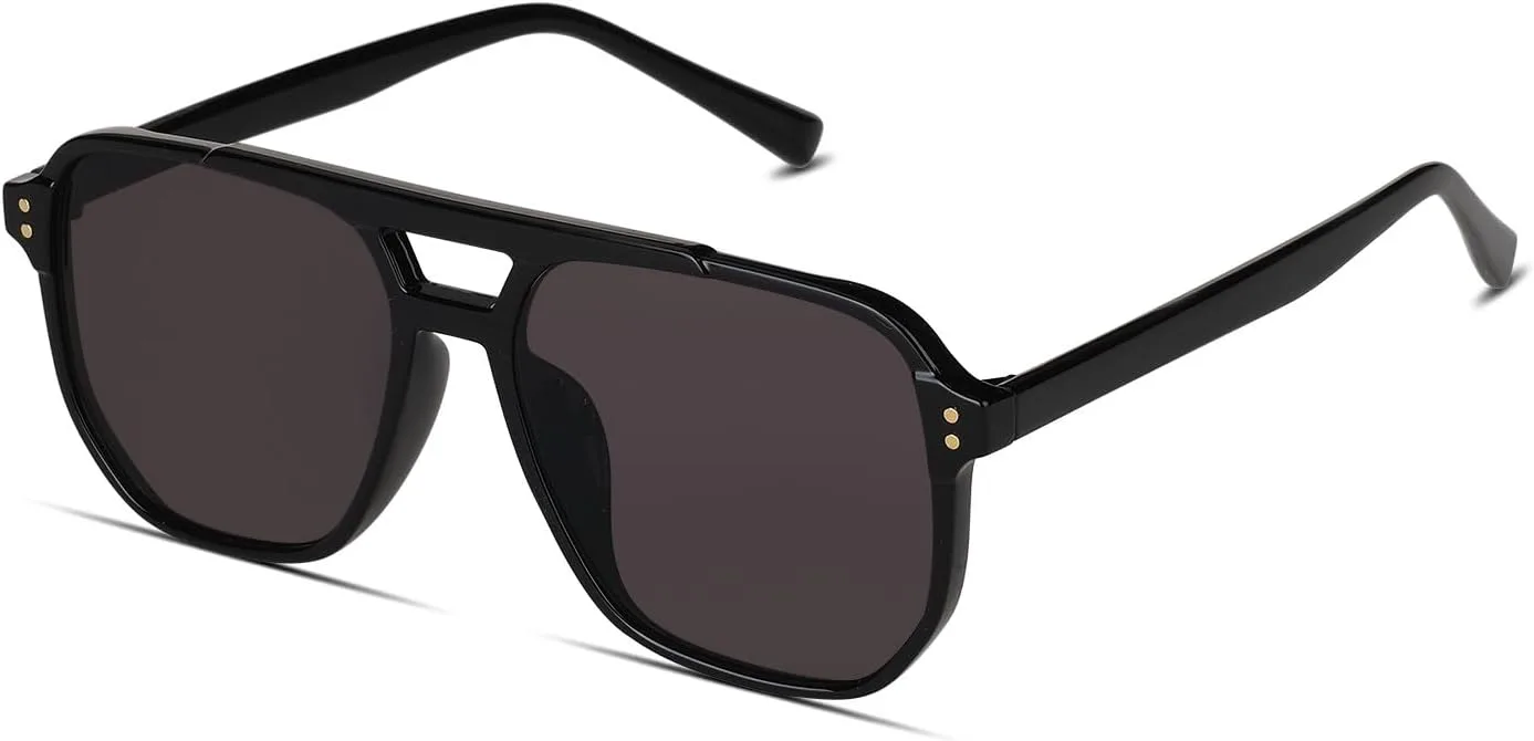 Винтажные квадратные солнцезащитные очки-авиаторы Hanj для женщин и мужчин, классический ретро-стиль 70-х, модные очки в крупной оправе, Black Frame/Gray Lens
Винтажные квадратные солнцезащитные очки-авиаторы Hanj для женщин и мужчин, классический ретро-стиль 70-х, модные очки в крупной оправе, Black Frame/Gray Lens