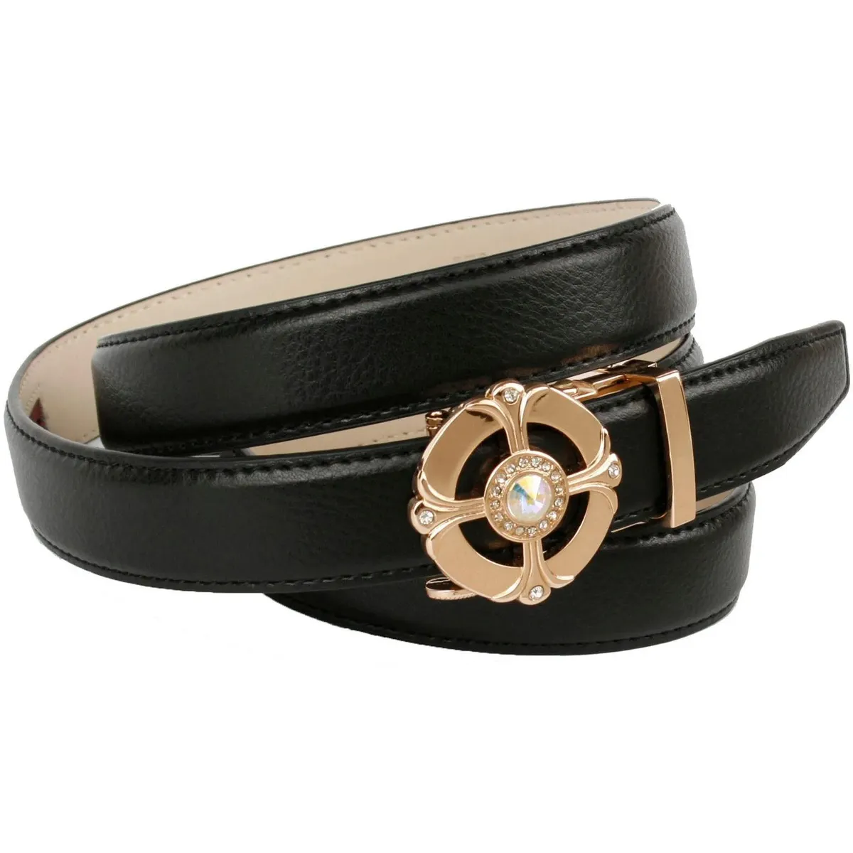Кожаный ремень Anthoni Crown с элегантной застежкой и крупным драгоценным камнем посередине, черный
Кожаный ремень Anthoni Crown с элегантной застежкой и крупным драгоценным камнем посередине, черный