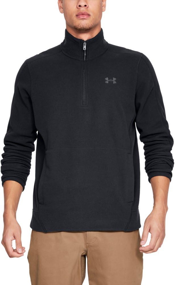 Under Armour Men's Zephyr Fleece Solid Long Sleeve ¼ Zip T-Shirt, Black (001)/Graphite
Under Armour Men's Zephyr Fleece Solid Long Sleeve ¼ Zip T-Shirt, Black (001)/Graphite
