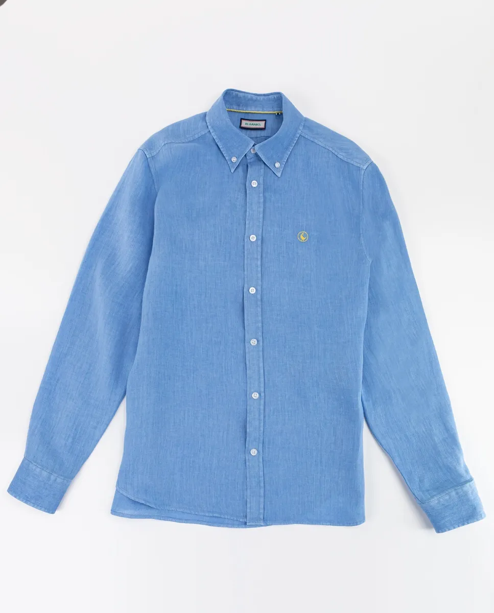 Рубашка из крашеного в готовом виде льна El Ganso, синий
Рубашка из крашеного в готовом виде льна El Ganso, синий