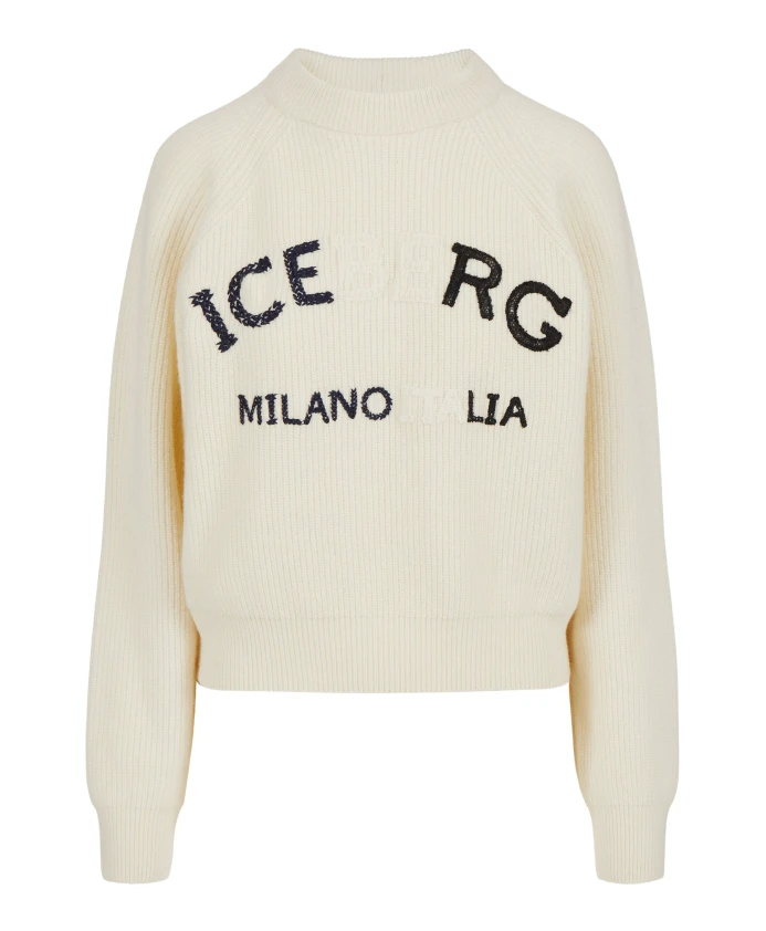 Свитер из овечьей шерсти молочно-белого цвета с узором «кукурузная вязка». Iceberg, белый
Свитер из овечьей шерсти молочно-белого цвета с узором «кукурузная вязка». Iceberg, белый